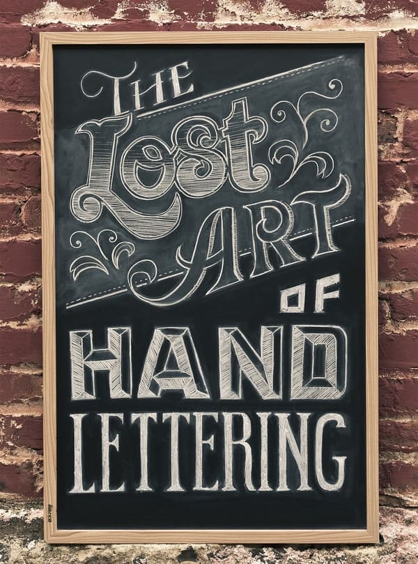Hand-lettered artwork drawn by hand, styled for print by 4OVER4