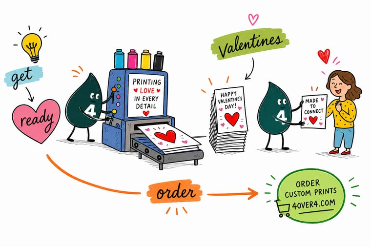 Wally from 4OVER4 turning hearts, cards, and flyers into a Valentine's Day marketing campaign