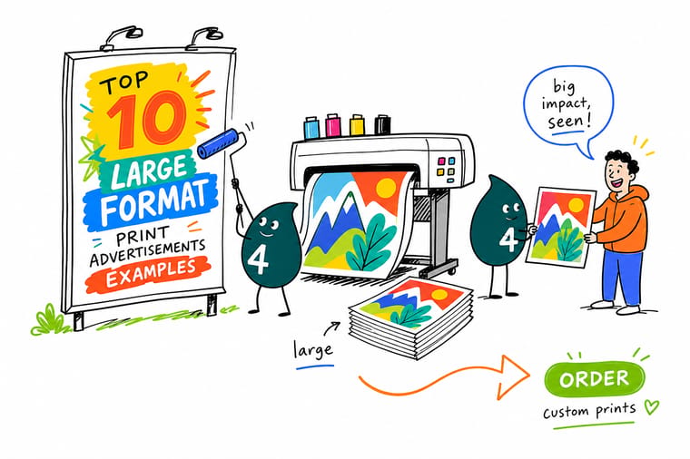 Wally from 4OVER4 showing how large format prints turn banners, wraps, and posters into landmarks