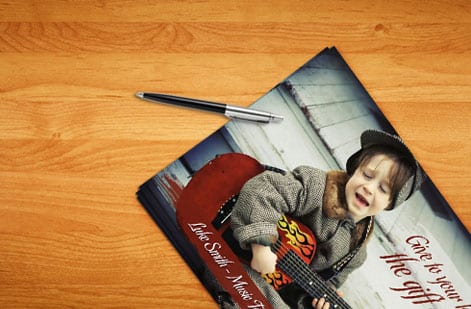 Large bulk run of flyers printed affordably by 4OVER4
