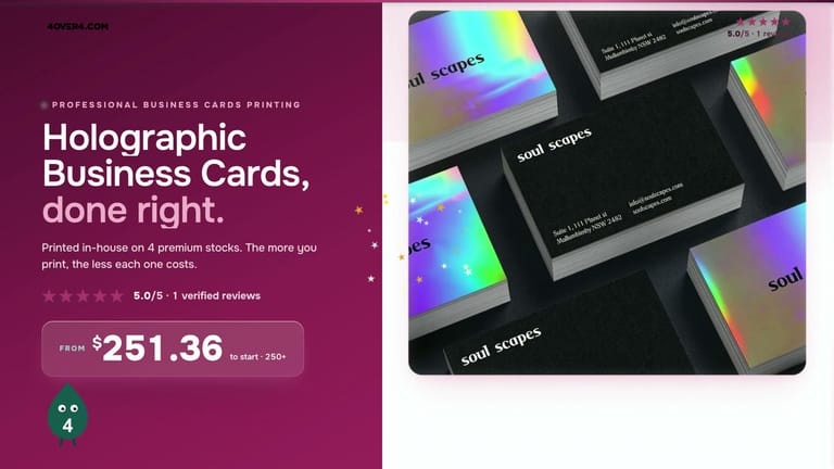 holographic visiting card Business Cards (100pk) How to Make Holographic Business