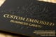 Embossed Business Cards