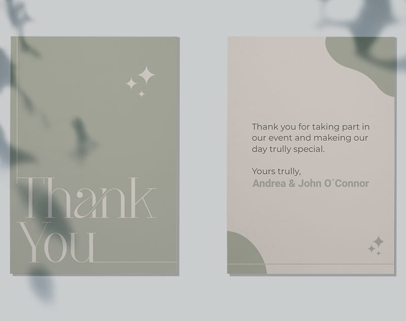 Thank you card