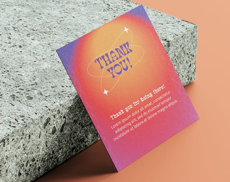 Thank you card