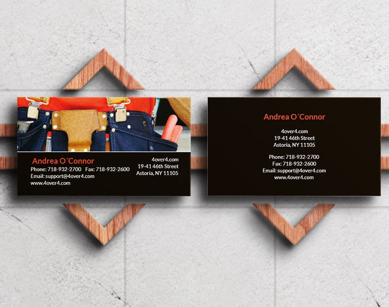 Kraft business cards