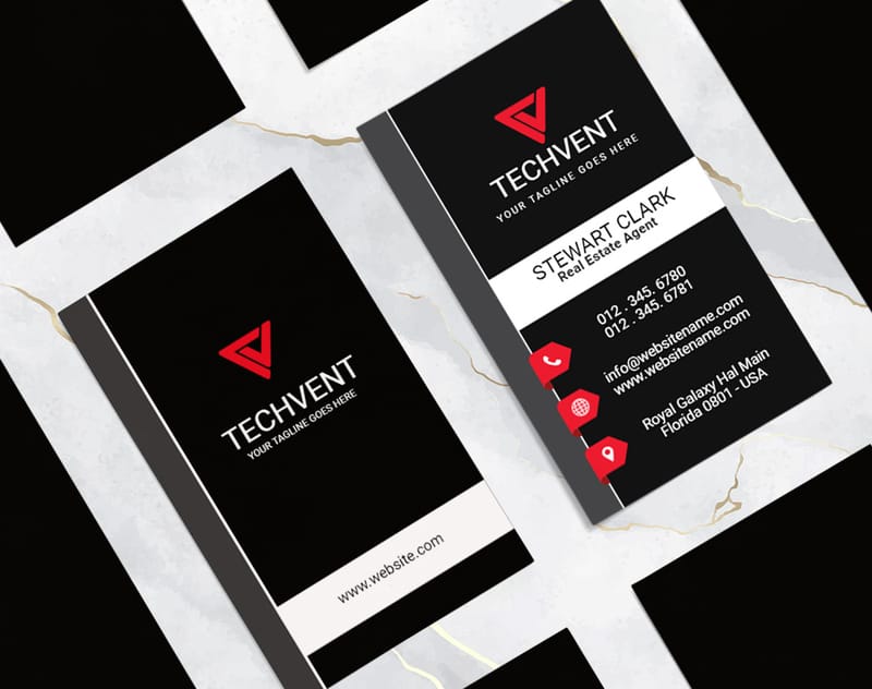 Kraft business cards