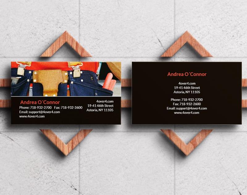 Diamond glitter business cards