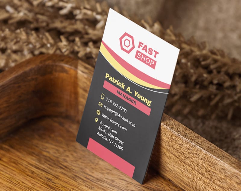 Silk aluminum foil business cards