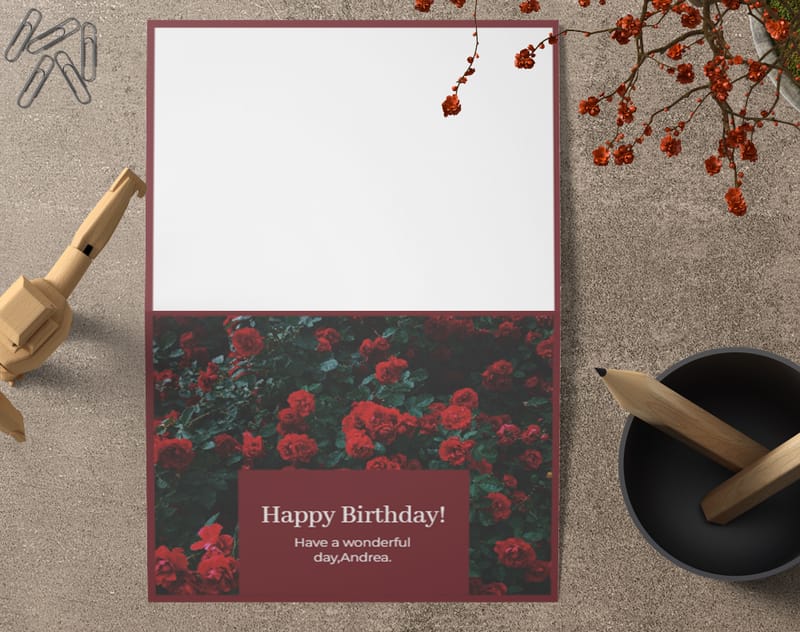 Elegant Birthday Greeting Card