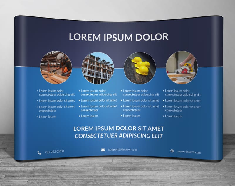 Construction Trade show Pop up Display