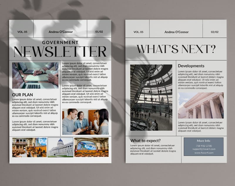 Two Page Newsletter