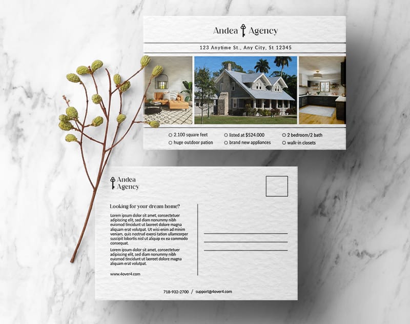 Real Estate Postcard