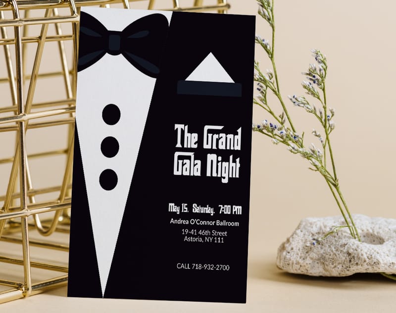 Grand Gala Flat Invitations