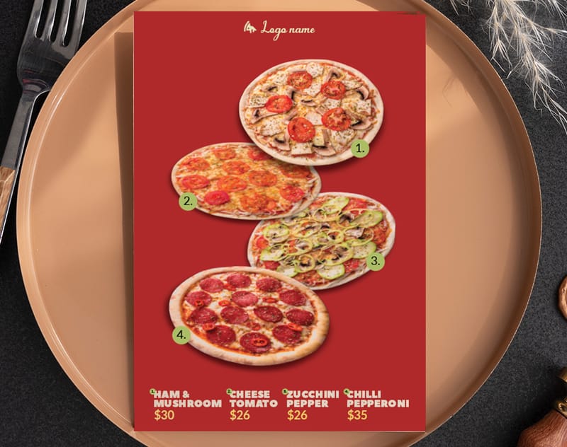 Pizza Menu