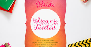 Bridal Shower Collection - 4OVER4.COM