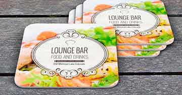 Drink Coasters Printing - 4OVER4.COM