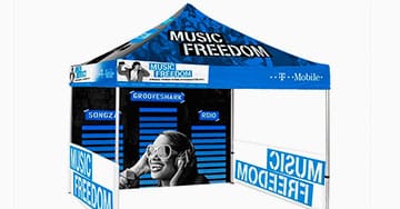 Event Tents Printing - 4OVER4.COM