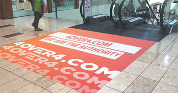 Floor Advertising - 4OVER4.COM