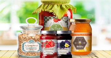 Jar Labels Printing - 4OVER4.COM