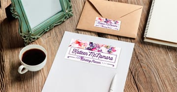 Name Labels Printing - 4OVER4.COM