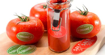 Oval Labels Printing - 4OVER4.COM