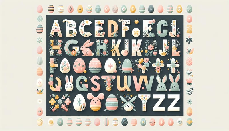 Easter inspired free font downloads - 15-easter-inspired-free-fonts-to-download-today by 4OVER4.COM
