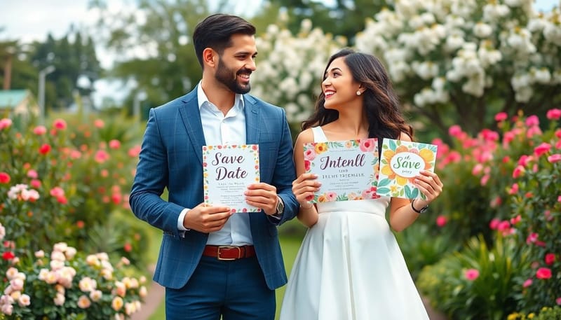 save the date design ideas - 7-unexpectedly-cool-save-the-date-ideas by 4OVER4.COM
