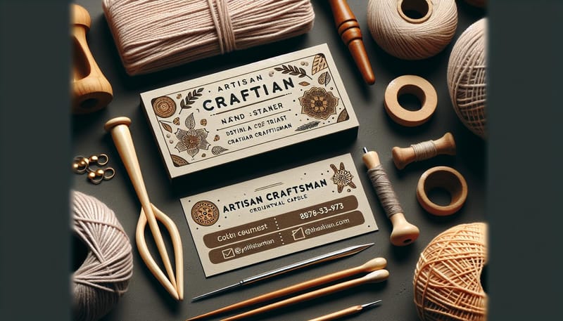 business card ideas for crafters - business-card-ideas-for-crafters by 4OVER4.COM