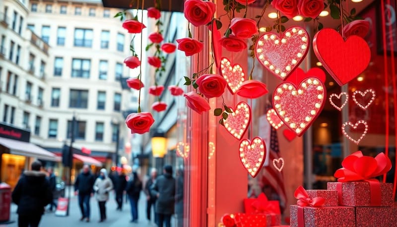 valentines day window display ideas - how-to-rock-your-valentines-day-window-display by 4OVER4.COM