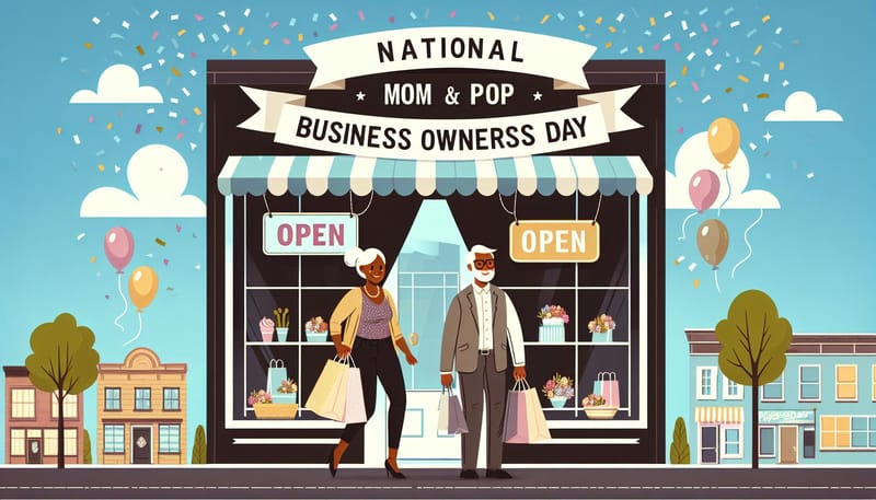 small business owners day marketing - national-mom-and-pop-business-owners-day-its-a-thing by 4OVER4.COM