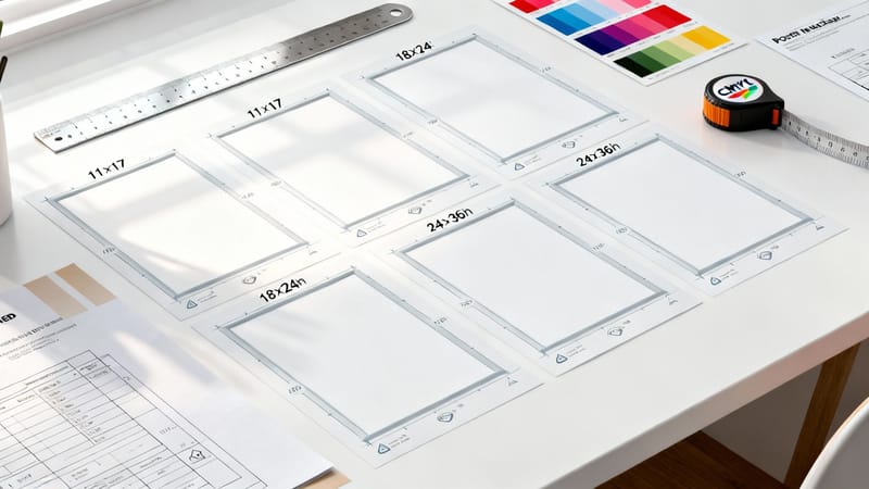 poster sizes in inches guide - poster-sizes-inches by 4OVER4.COM