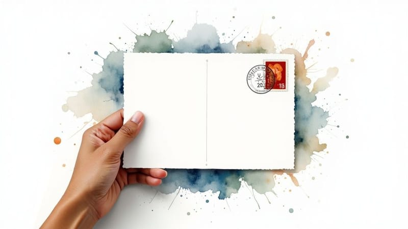 Postcard stamp size guide - stamp-size-on-postcard by 4OVER4.COM