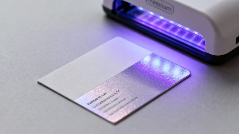 uv coating business cards explained - what-is-uv-coating-on-business-cards by 4OVER4.COM