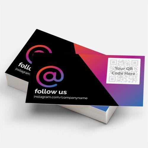 how to add instagram to card - how-to-write-instagram-handle-on-business-card by 4OVER4.COM