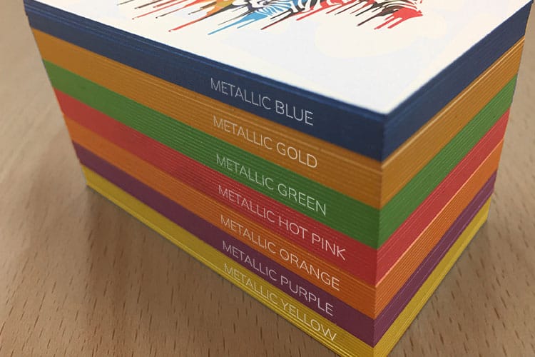 how to make painted edge business cards - how-to-make-painted-edge-business-cards by 4OVER4.COM