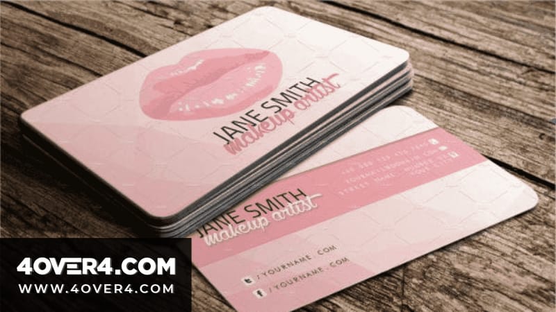 lip gloss business card design ideas - best-lip-gloss-business-cards by 4OVER4.COM