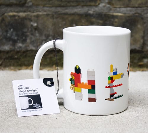 3D lenticular cup design - mug hello left by 4OVER4.COM
