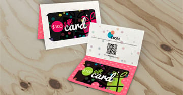 Order Custom Printed Gift Card