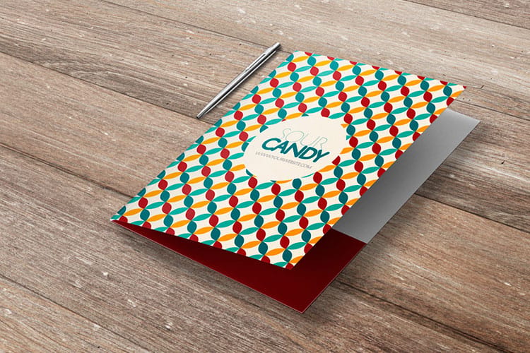 pocket folders - Pocket folder 2 by 4OVER4.COM