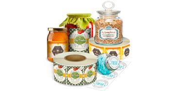 Premium Roll Jar Labels Ready