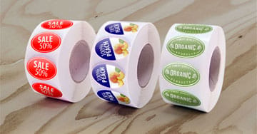 Premium Custom Roll Oval Label