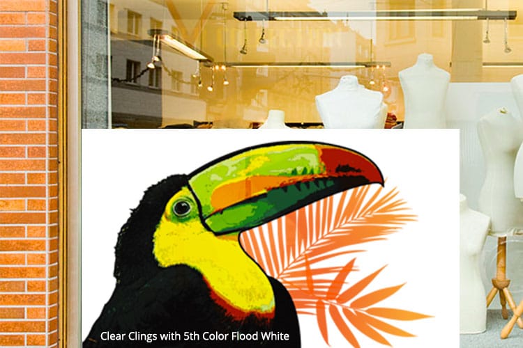 window clings - Clear Window Cling 3 by 4OVER4.COM