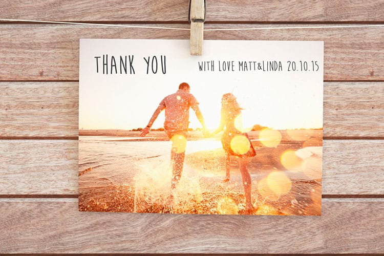 when to send wedding thank you cards - thankyou card 1 by 4OVER4.COM