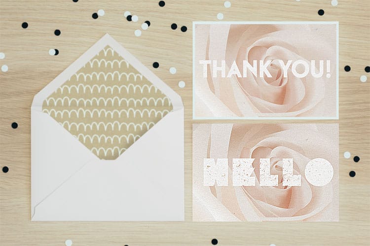 when to send wedding thank you cards - Velvet Invitations by 4OVER4.COM