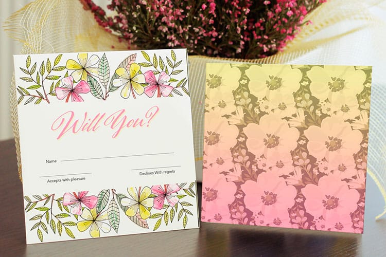 what size are rsvp cards - RSVP Cards 2 by 4OVER4.COM