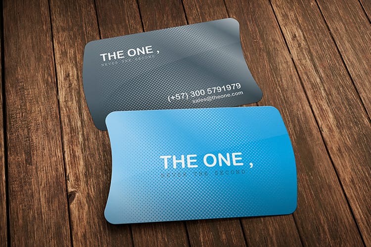how to make laminated business cards - diecut business card 7 by 4OVER4.COM