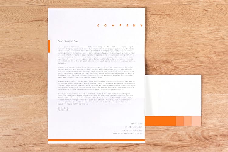what is a letterhead - Letterhead 2 by 4OVER4.COM