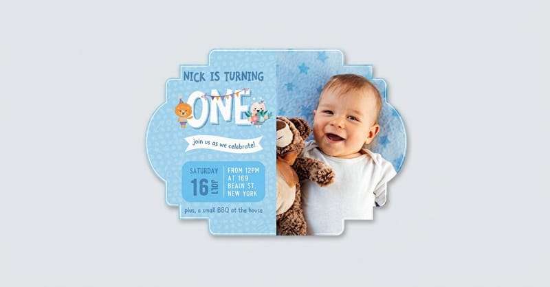 Custom Shaped Invitations