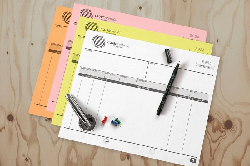 Professional carbonless forms printing - existing_product 2 by 4OVER4.COM