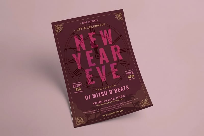 Event flyers printed by 4OVER4.COM to promote the same event as the tickets